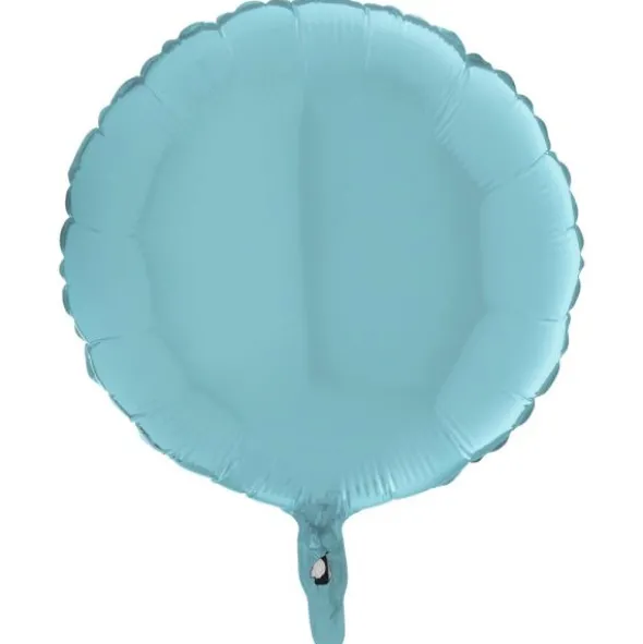 Folieballong Rund Pastellblå