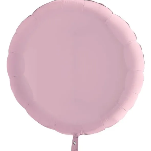 Folieballong Rund Pastellrosa