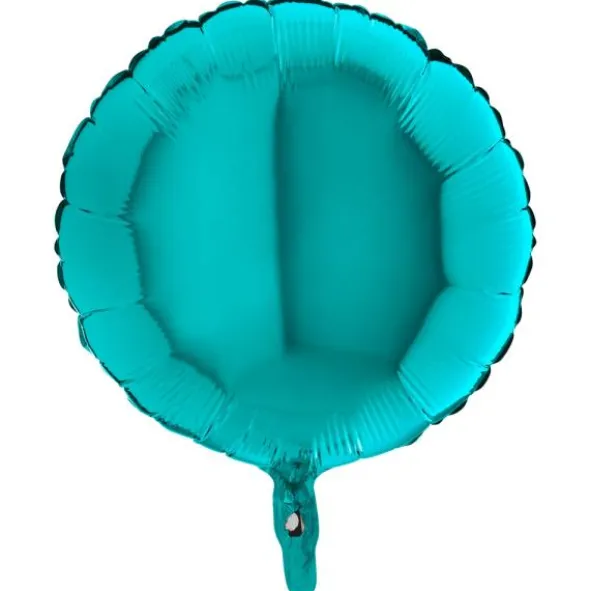 Folieballong Rund Tiffany Blå