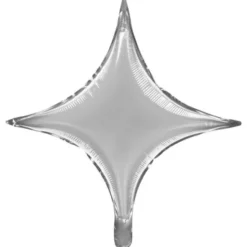 Folieballong Silver Stjärna