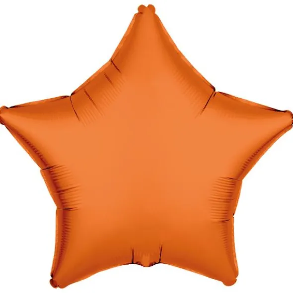 Folieballong Stjärna Neonorange