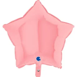 Folieballong Stjärna Pastellrosa Matt