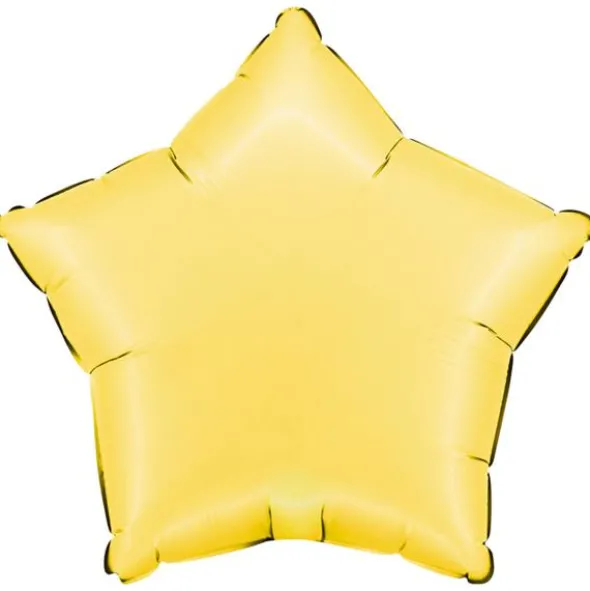 Folieballong Stjärna Satin Banana Yellow