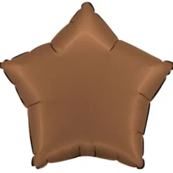 Folieballong Stjärna Satin Choklad