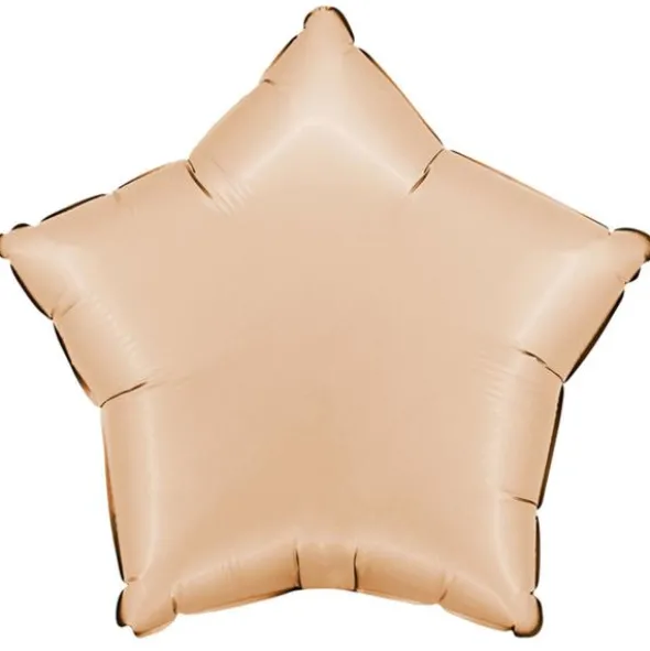 Folieballong Stjärna Satin Nude