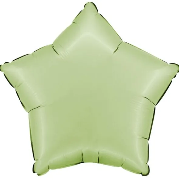 Folieballong Stjärna Satin Olivgrön