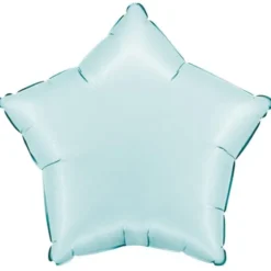 Folieballong Stjärna Satin Pastellblå
