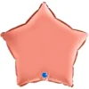 Folieballong Stjärna Satin Roséguld