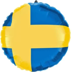 Folieballong Svenska Flaggan 30 cm