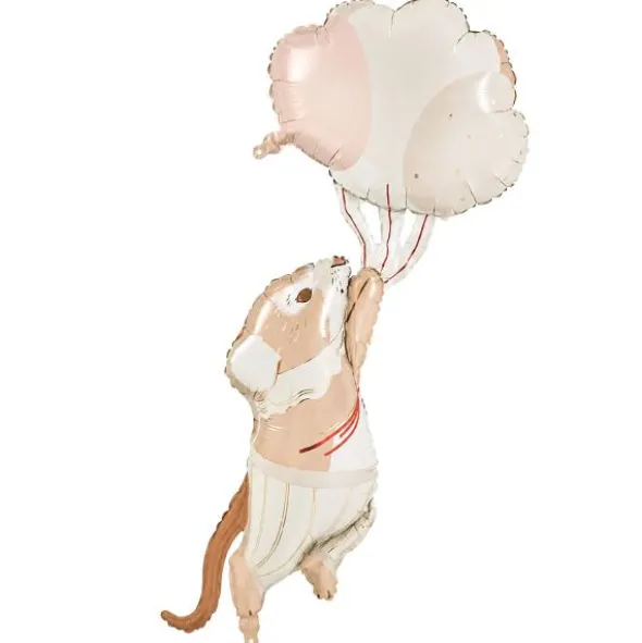 Folieballong Svävande Mus 44 x 104 cm