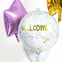 Folieballong Welcome Baby Boy
