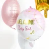 Folieballong Welcome Baby Girl
