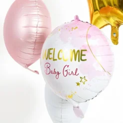Folieballong Welcome Baby Girl