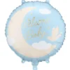 Folieballong Welcome Baby Ljusblå Rund 35 cm