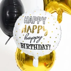 Folieballong 3 x Happy Birthday