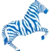 Folieballong Zebra Blå/Vit 73 x 80 cm