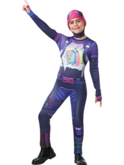 Fortnite Brite Bomber Maskeraddräkt Barn Deluxe (9-10 år (134-140 cl))