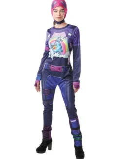 Fortnite Brite Bomber Maskeraddräkt (X-Small (str. 34))