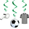 Fotbollskalas Hängande Swirls Dekorationer