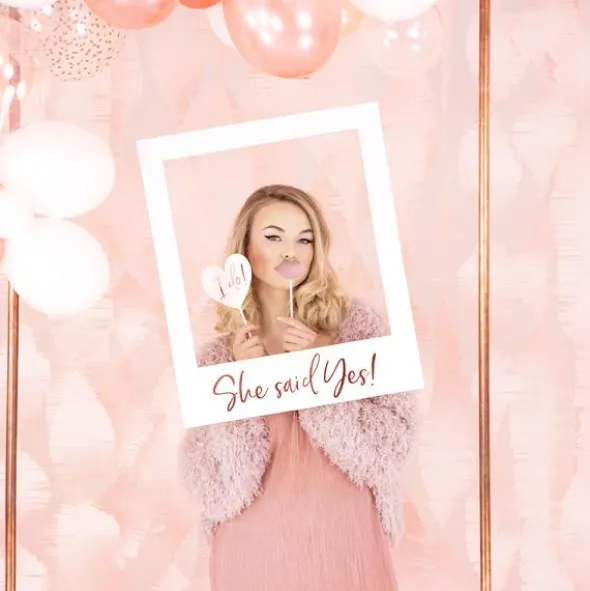 Foto Props Bröllop Roséguld