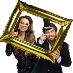 Fotoprops med Ballong Guld/Svart 13-pack
