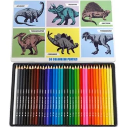 Färgpennor Dinosaurier 36-pack