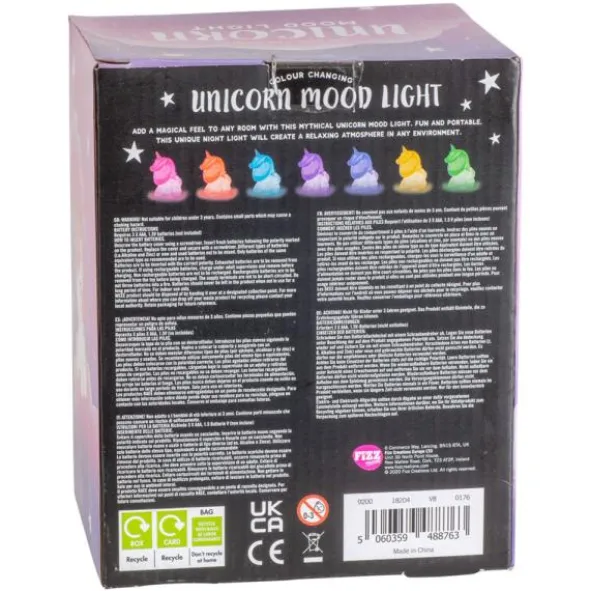 Färgskiftande Unicorn Lampa