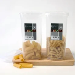 Förvaringsburk med Lock Plast 1,5 Liter