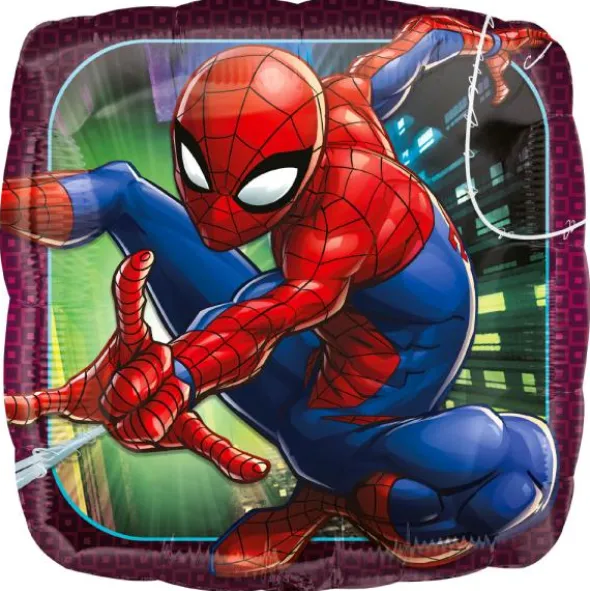 Fyrkantig Folieballong Spiderman