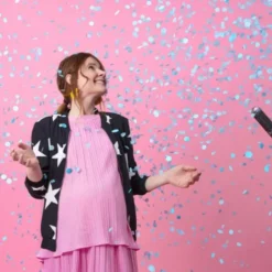 Gender Reveal Konfettikanon Blå