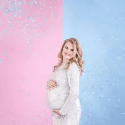 Gender Reveal Konfettikanon Blå