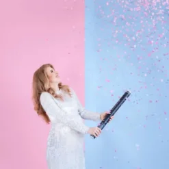 Gender Reveal Konfettikanon Rosa