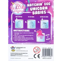 Ägg med Växande Enhörning 6 cm
