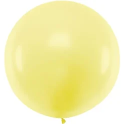 Gigantisk Latexballong Pastellgul