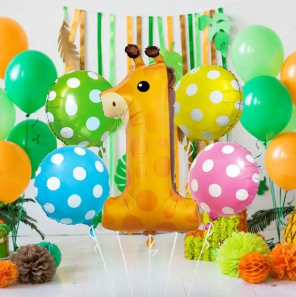 Giraff Ballongbukett 1 år