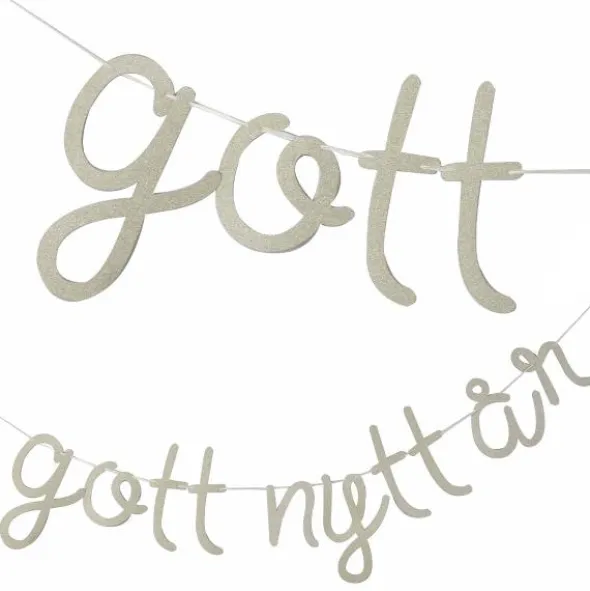 Girlang Gott Nytt År Silverglitter