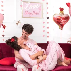 Girlang Hjärtan Rosa
