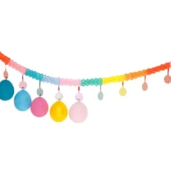 Girlang med Ballonghängare Pastell