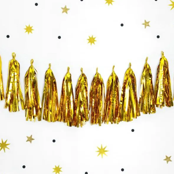 Girlang med Tofsar Guld