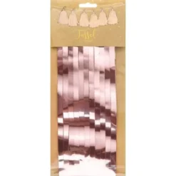 Girlang med Tofsar Roséguld