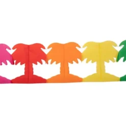 Girlang Palmträd Flerfärgade