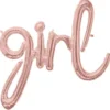 Girl Folieballong Roséguld
