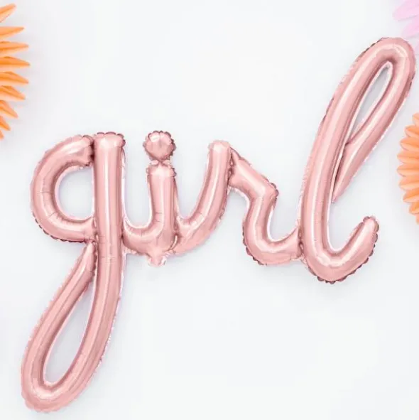 Girl Rosa Folieballong