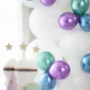 Glansiga Miniballonger Grön 50-pack