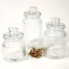 Glasburk med Lock 1L