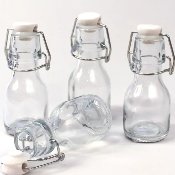 Glasflaska med Patentkork 4,5 x 11 cm