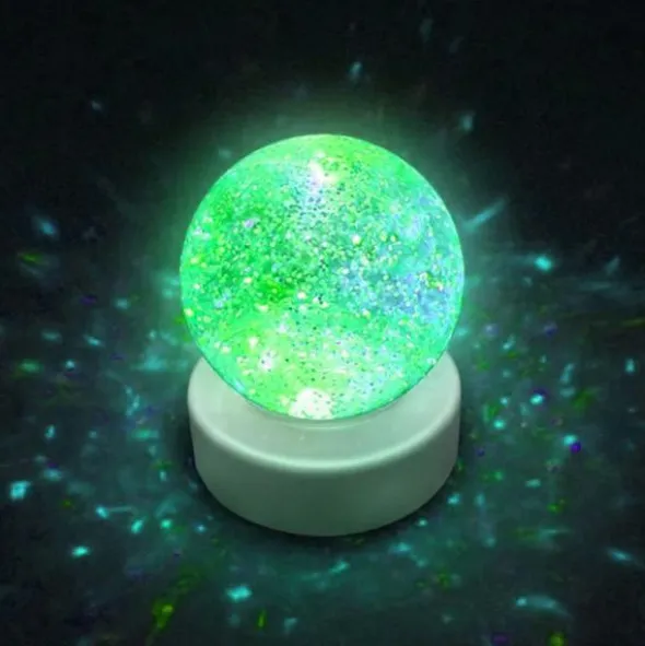 Glitterglob med Färgskiftande LED