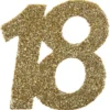 Glitterkonfetti 18 År Guld