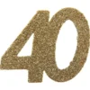 Glitterkonfetti 40 År Guld