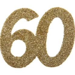 Glitterkonfetti 60 År Guld